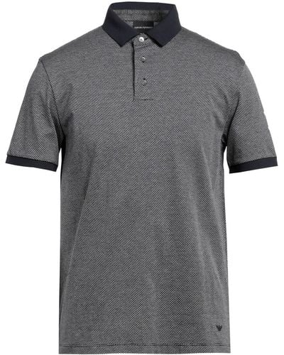 Emporio Armani Midnight Polo Shirt Cotton - Grey