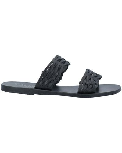 Ancient Greek Sandals Sandalias - Negro