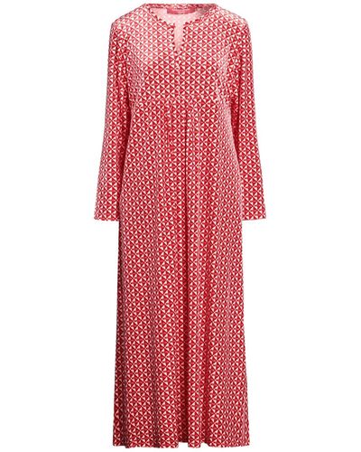 Marina Rinaldi Midi Dress Polyester, Elastane - Red
