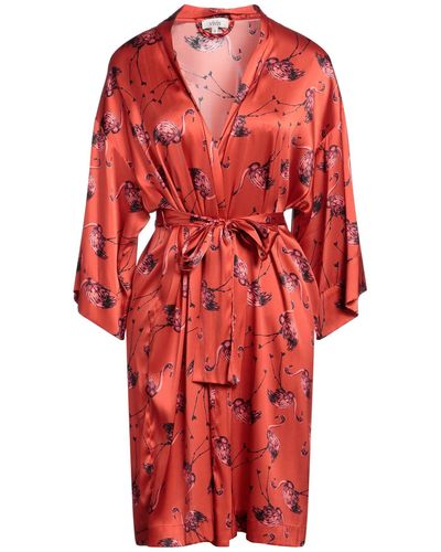 Vivis Dressing Gown Or Bathrobe - Red