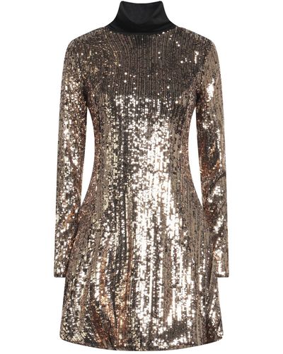 Boutique De La Femme Mini Dress - Metallic