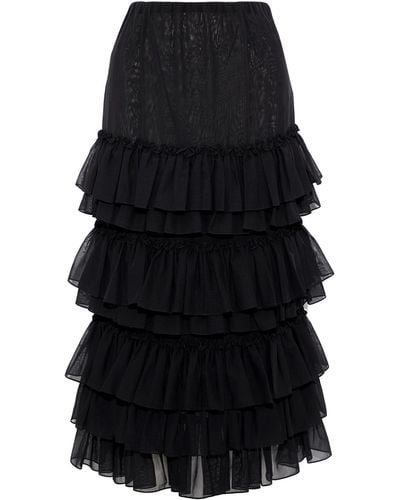 Rosie Assoulin Long Skirt - Black