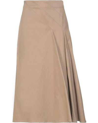 Dior Sand Midi Skirt Cotton, Elastane - Natural