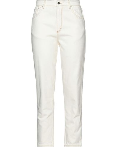 Rebel Queen Denim Trousers - White