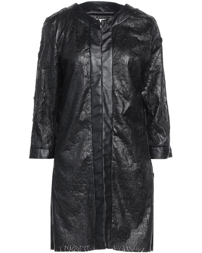 No Secrets Overcoat & Trench Coat Polyamide, Polyurethane - Black