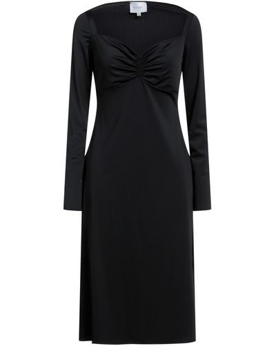 Liya Midi Dress - Black