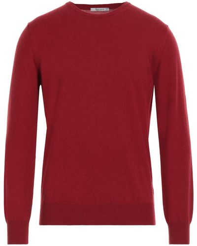 Kangra Jumper Wool, Silk, Cashmere - Red