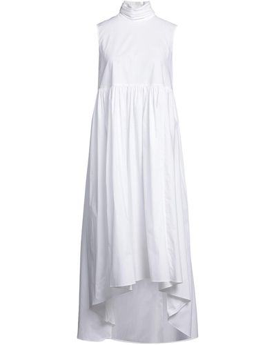 Rochas Midi-Kleid - Weiß