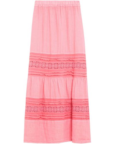 120% Lino Maxi Skirt - Pink