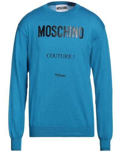 Moschino Azure Jumper Cotton, Cashmere - Blue