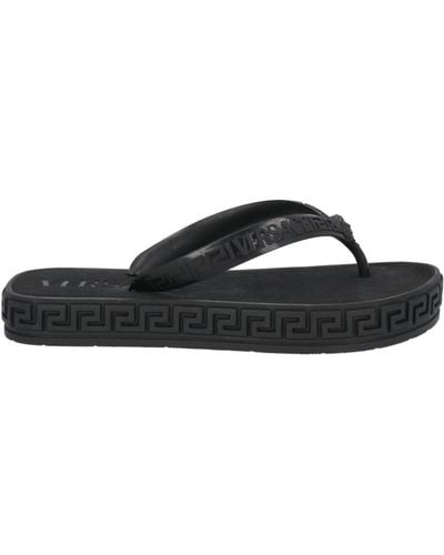 Versace Thong Sandal - Black