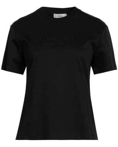 Agnona Camiseta - Negro