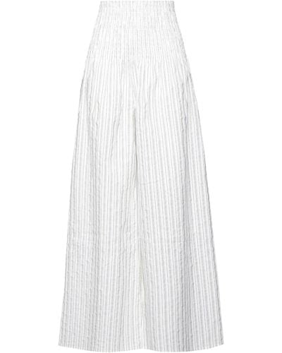 Erika Cavallini Semi Couture Pantalone - Bianco