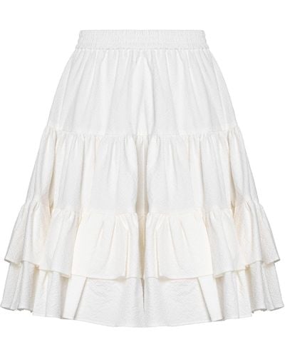 MSGM Midi Skirt - White