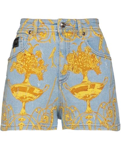 Versace Shorts & Bermuda Shorts Cotton, Elastane - Blue