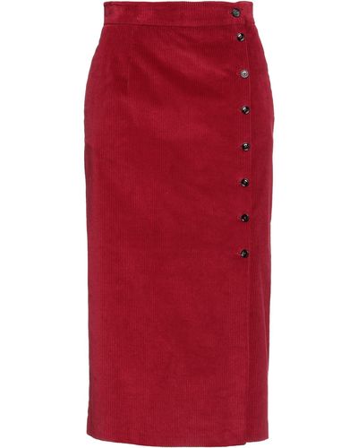 Berwich Midi Skirt - Red