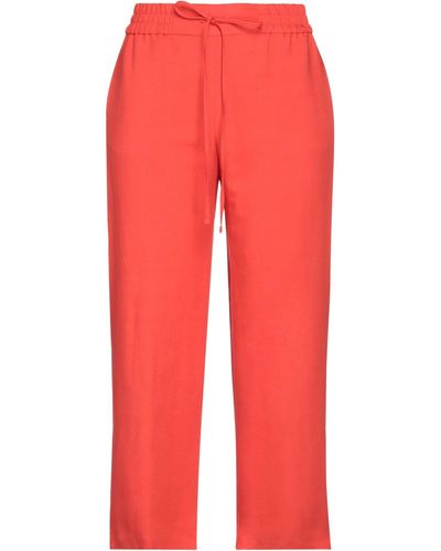 Kaos Cropped Trousers - Red