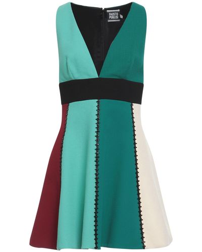 Fausto Puglisi Light Mini Dress Wool, Acetate, Viscose - Green