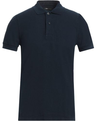Tom Ford Midnight Polo Shirt Cotton - Blue