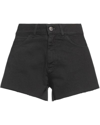Kaos Denim Shorts - Black