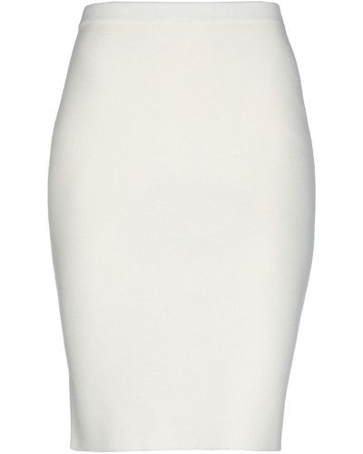 Cruciani Midi Skirt - White