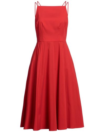Theory Midi Dress - Red