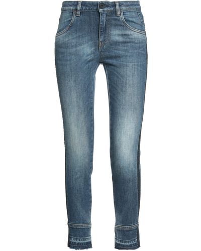 Pence Cropped Jeans - Blau