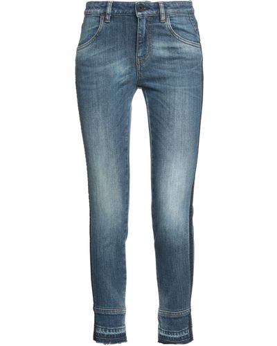 Pence Cropped Jeans - Blu