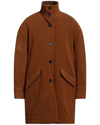 Massimo Alba Coat Wool - Brown