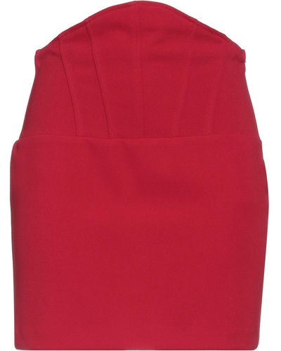 Imperial Mini Skirt Polyester, Elastane - Red
