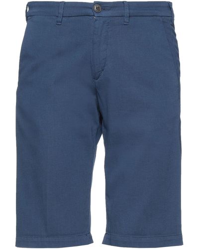 40weft Shorts & Bermuda Shorts Cotton, Elastane - Blue