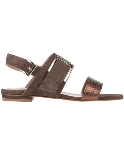 Eleventy Sandals Soft Leather - Brown