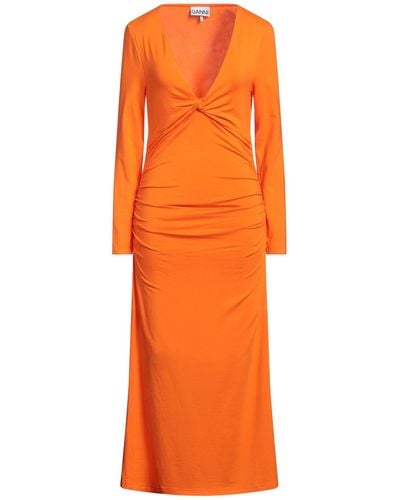 Ganni Midi Dress - Orange