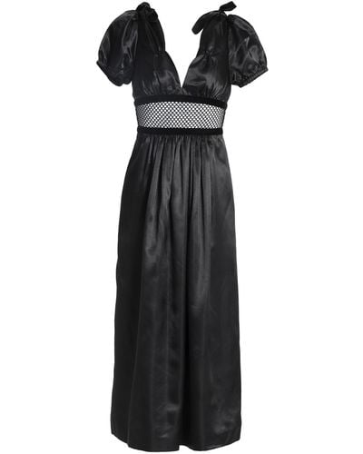 ALEXACHUNG Midi Dress - Black