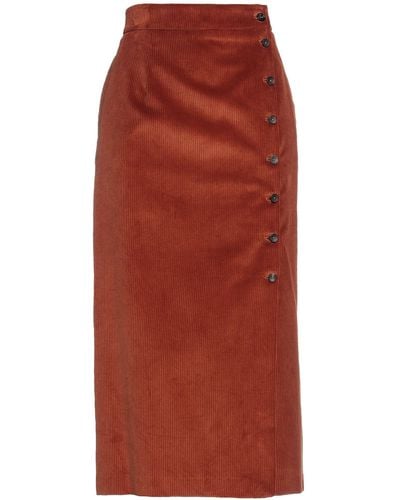 Berwich Midi Skirt - Red