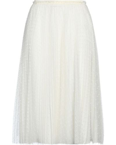 RED Valentino Midi Skirt - White