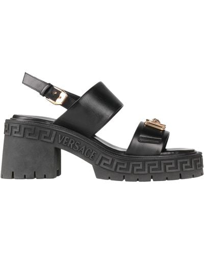 Versace Sandals Calfskin - Black