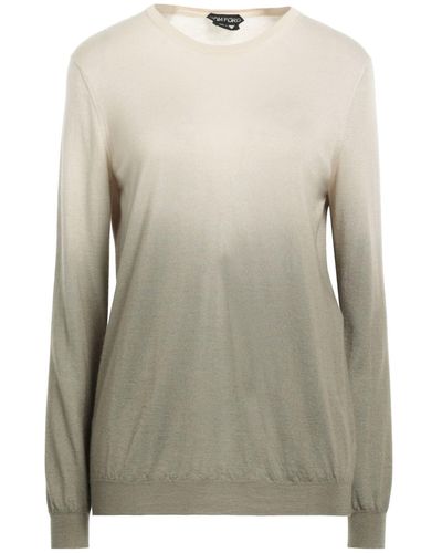 Tom Ford Military Sweater Wool, Silk - Natural