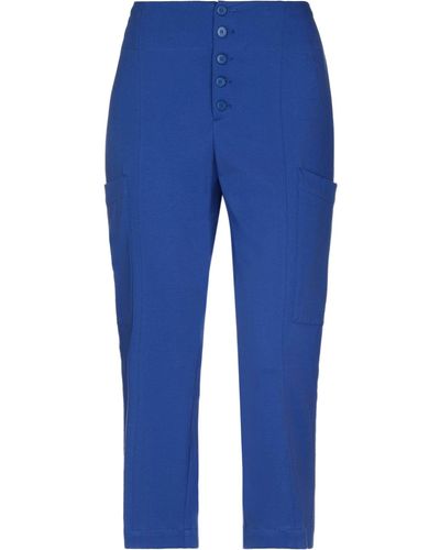 Dondup Pantaloni Cropped - Blu