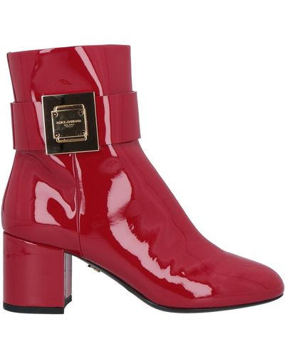 Dolce & Gabbana Ankle Boots - Red