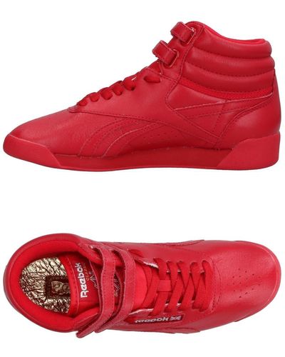 red reebok sneakers womens