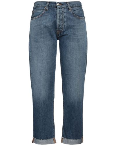 Roy Rogers Cropped Jeans - Blu