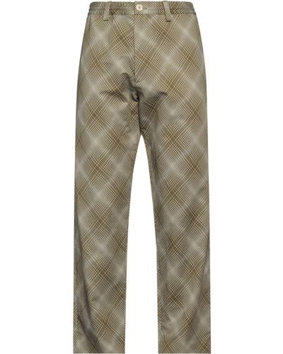 Marni Khaki Trousers Cotton, Linen - Grey