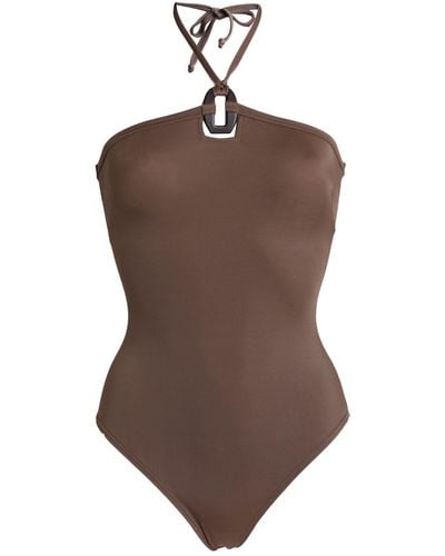 Erika Cavallini Semi Couture One-piece Swimsuit - Brown