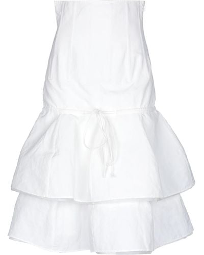 Brock Collection Midi Skirt - White