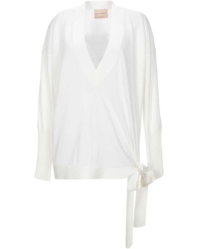 Erika Cavallini Semi Couture Sweater - White
