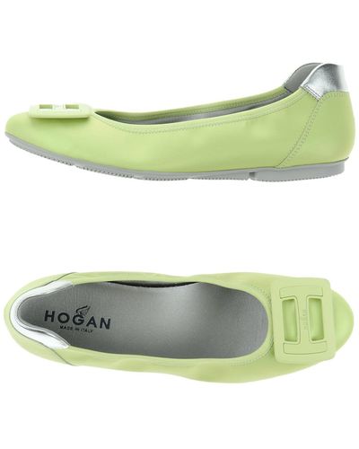 Hogan Ballet Flats - Green