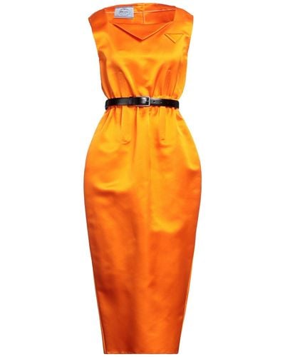 Prada Midi Dress - Orange
