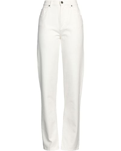 Twin Set Pantaloni Jeans - Bianco