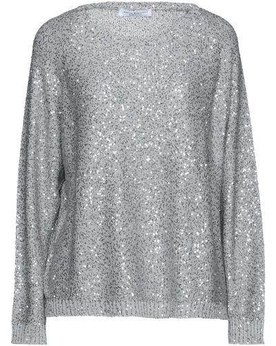 Amina Rubinacci Sweater Silk, Polyester - Gray